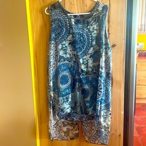 JV Collection sleeveless layered dress/tunic sz xl‎